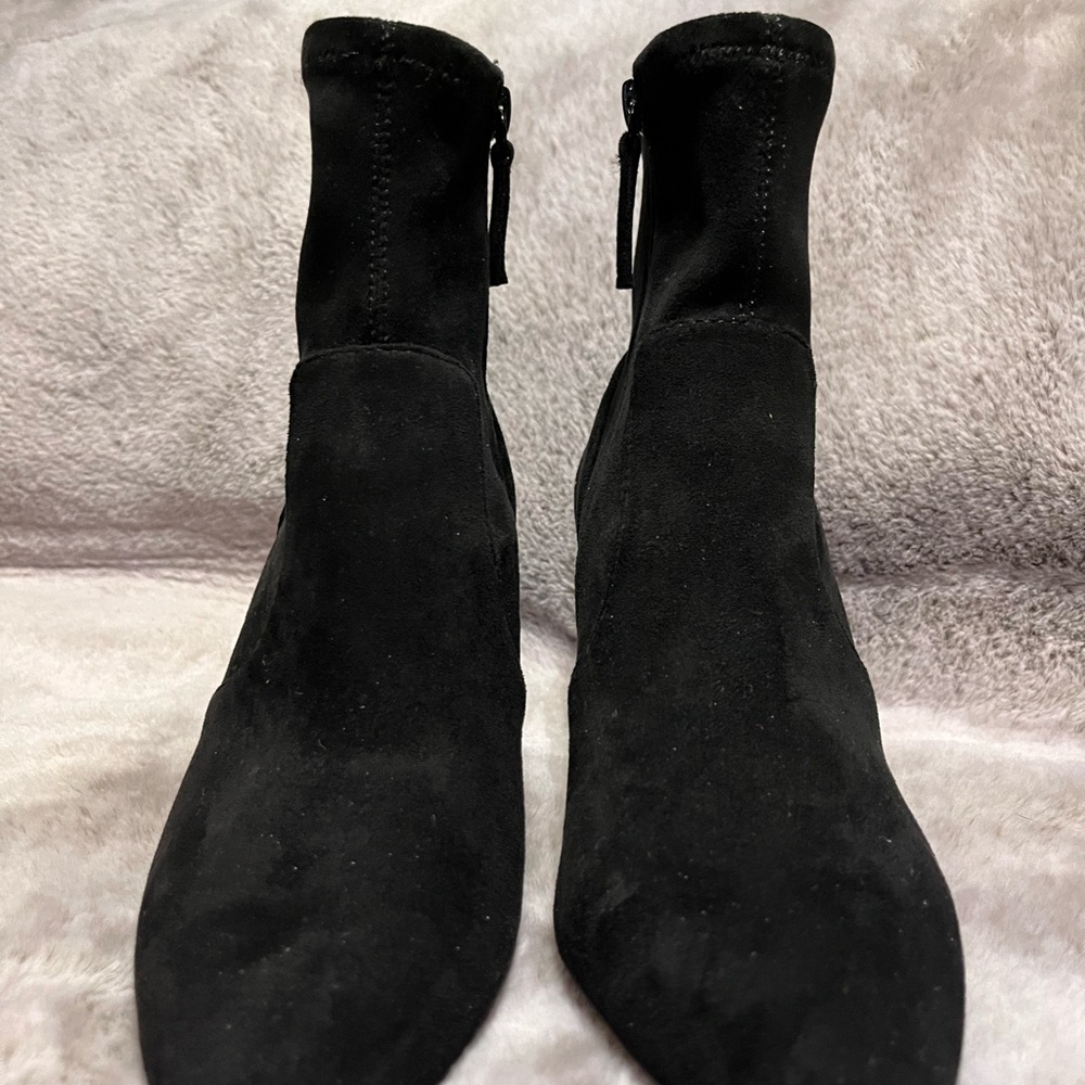 J. Crew Faux Suede Black Booties